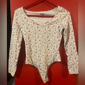 PINK floral one piece. Size - Xs